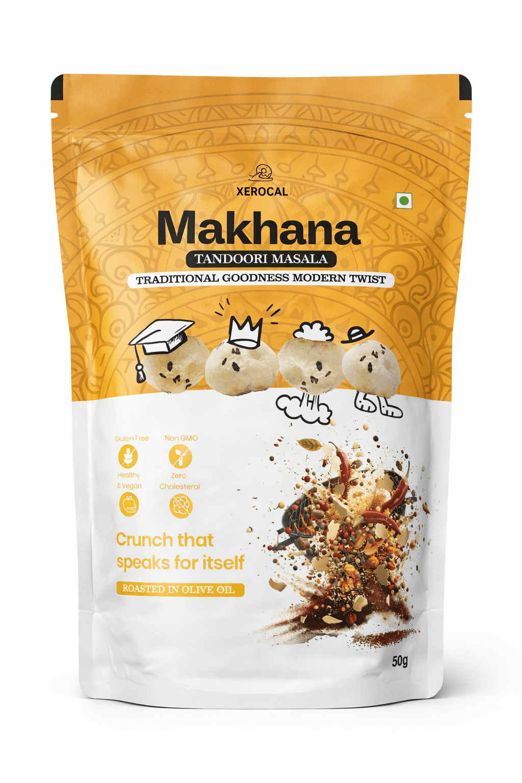 Xerocal Roasted Makhana - Tandoori