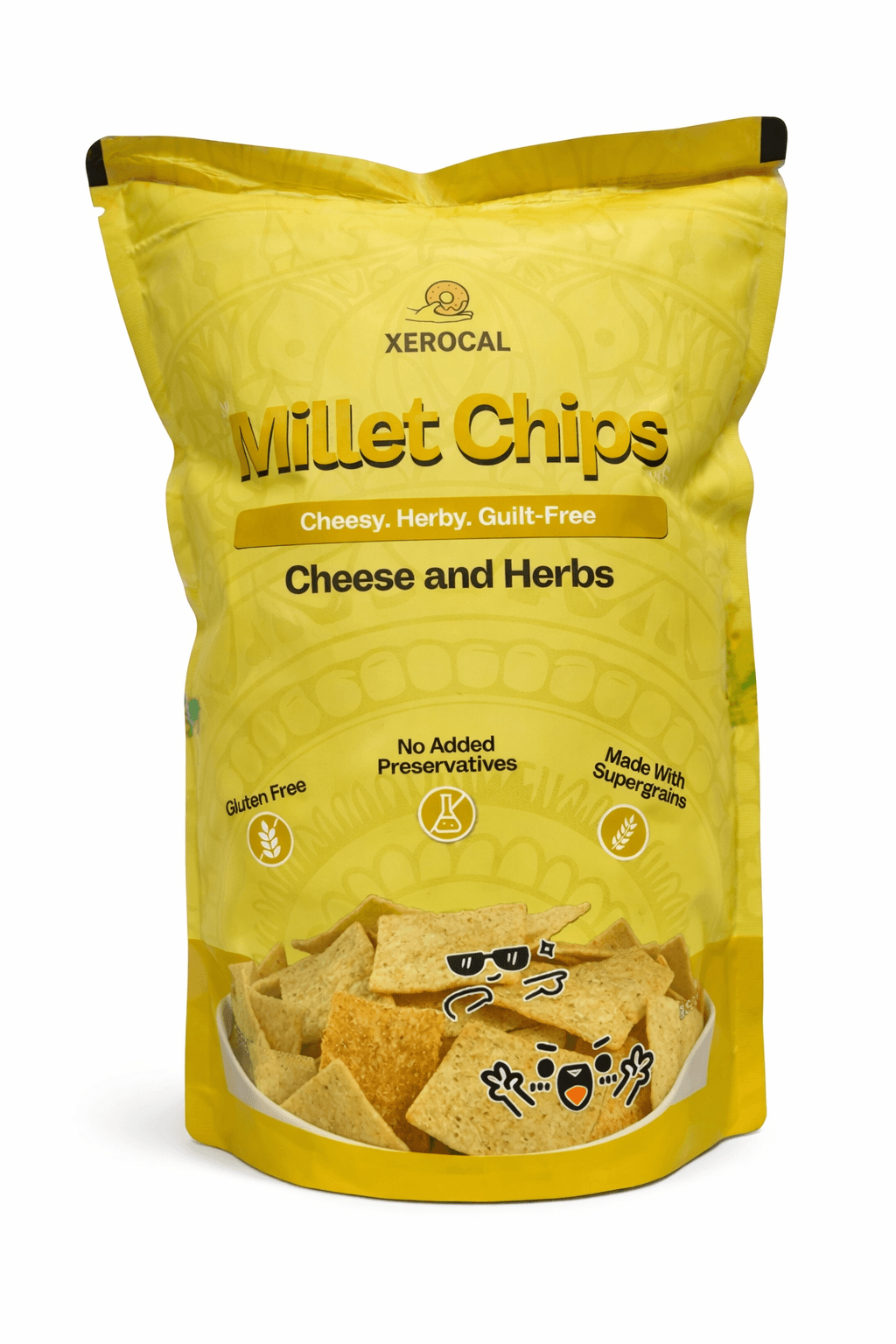 Xerocal Millet Chips - Cheese And Herbs