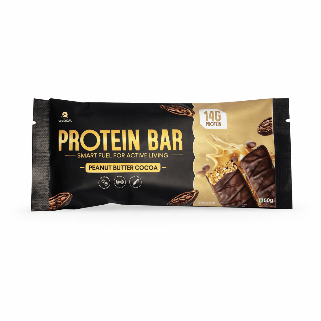 Xerocal Protein Bar - Peanut Butter Cocoa | 14G Protein Per Bar | Pack-4